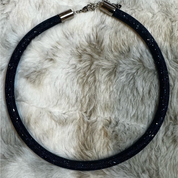 Swarovski Stardust Necklace Blue, includes Box - Picture 6 of 6
